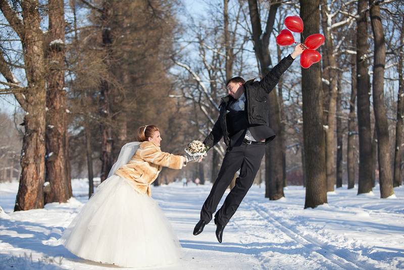 Чудесные идеи для свадебной фотосессии зимой в подробностях