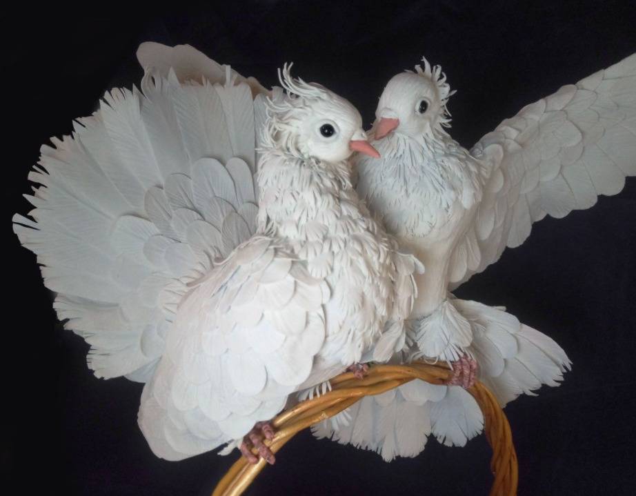 Бумажные голуби на свадьбу