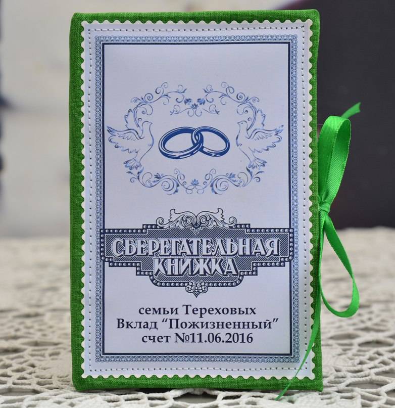 Пошаговая инструкция по изготовлению сберкнижки для молодоженов на свадьбу