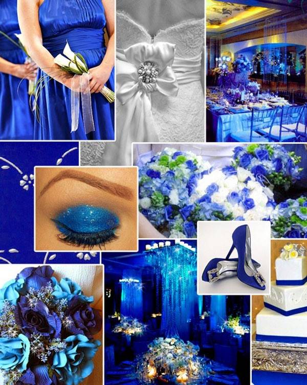 Синий цвет свадьбы: 100 оригинальных идей с фото