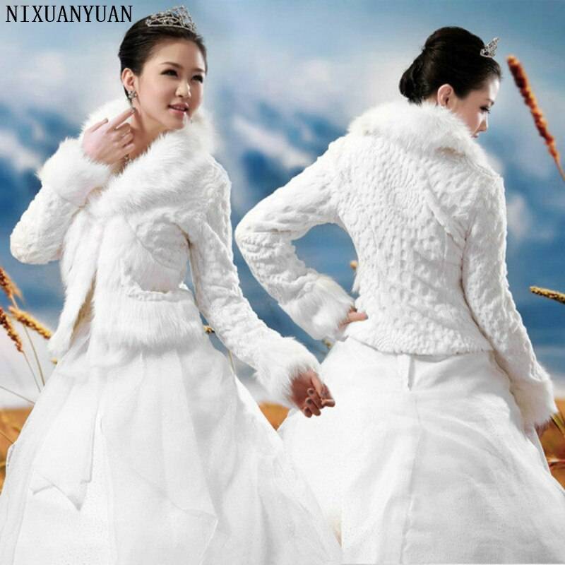 Зимнее свадебное платье (фото)