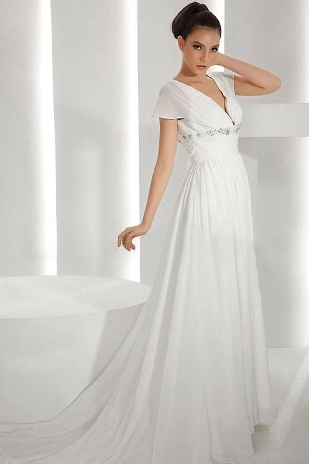 Свадебные платья из шифона: особенности, выбор фасона и дополнений