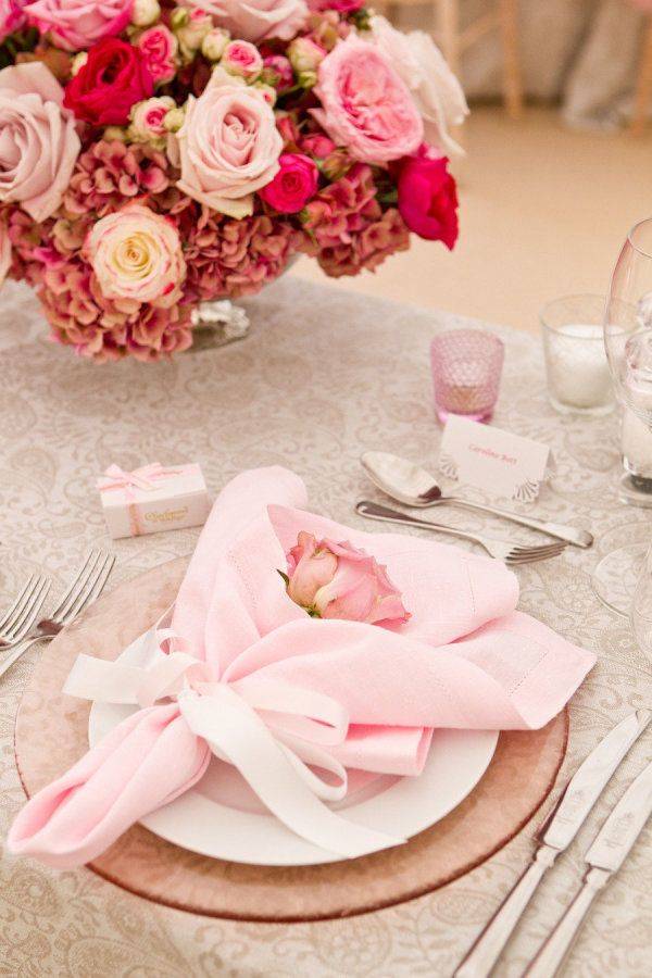 Свадьба в розовом цвете — идеи оформления зала, образ молодых