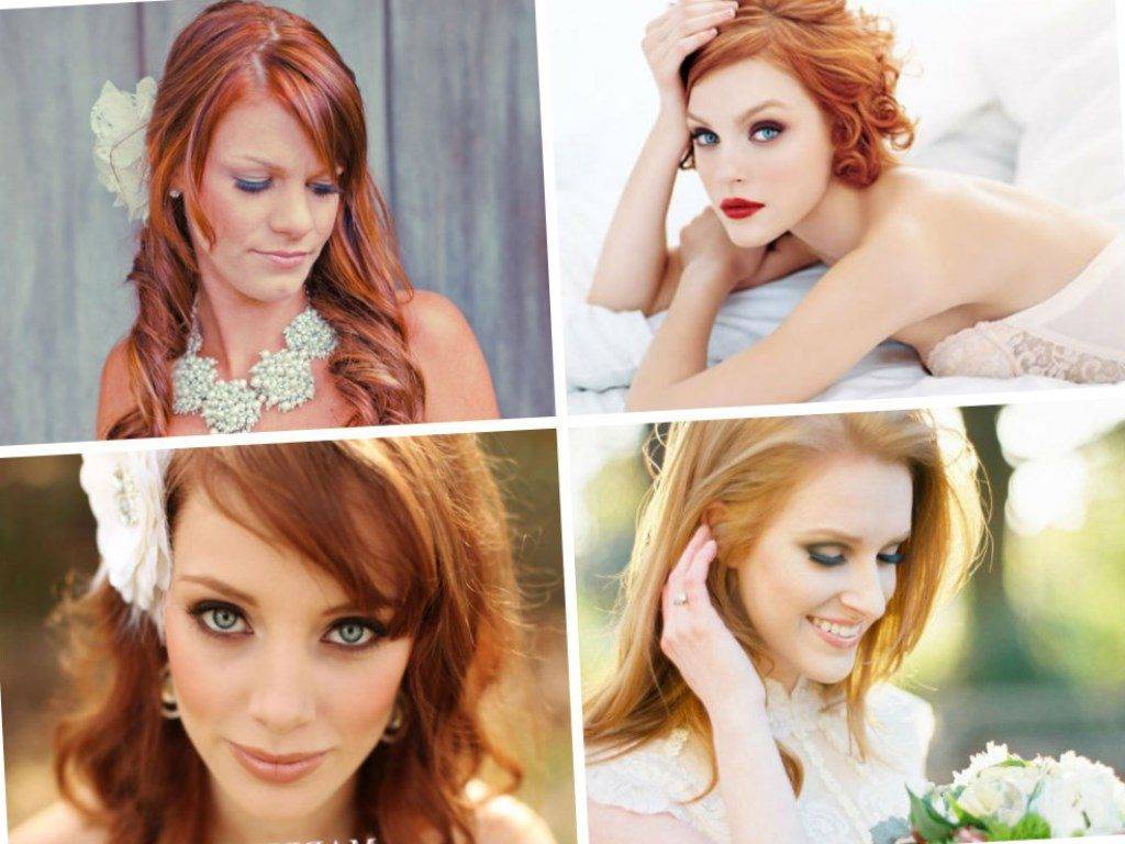 Макияж для рыжеволосых девушек на свадьбу. как выбрать свадебный макияж для невесты с русыми или рыжими волосами