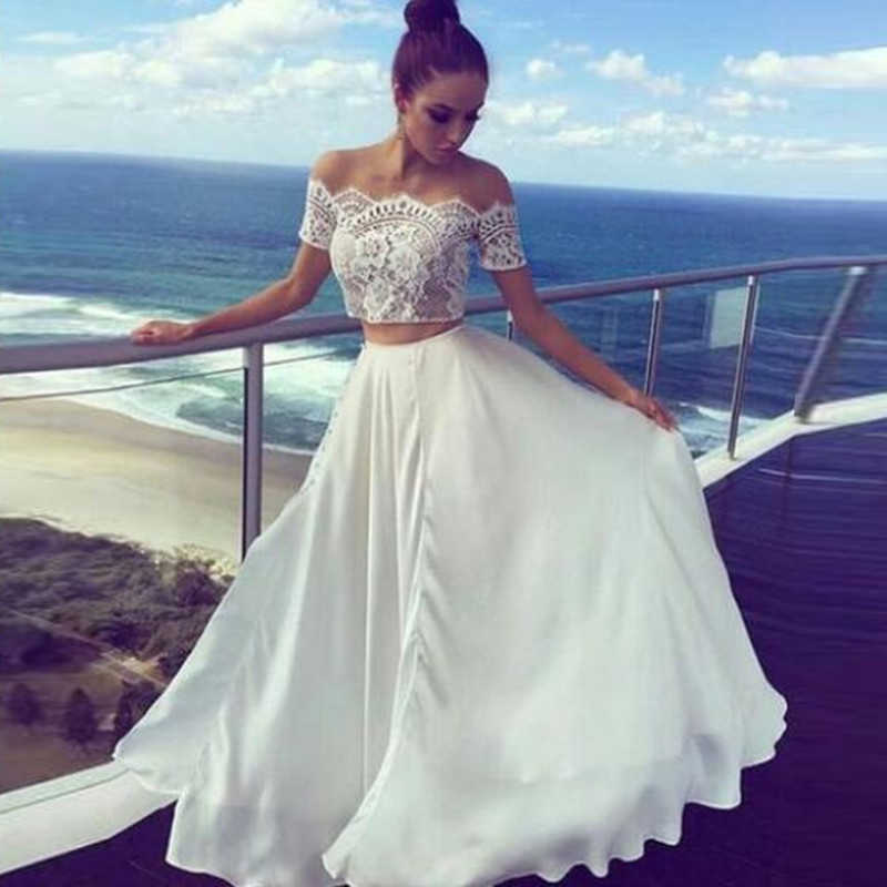 Раздельное свадебное платье (crop top) – топ и юбка отдельно