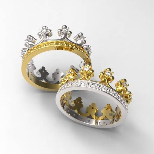 Знаете ли вы про обручальные кольца в виде короны?