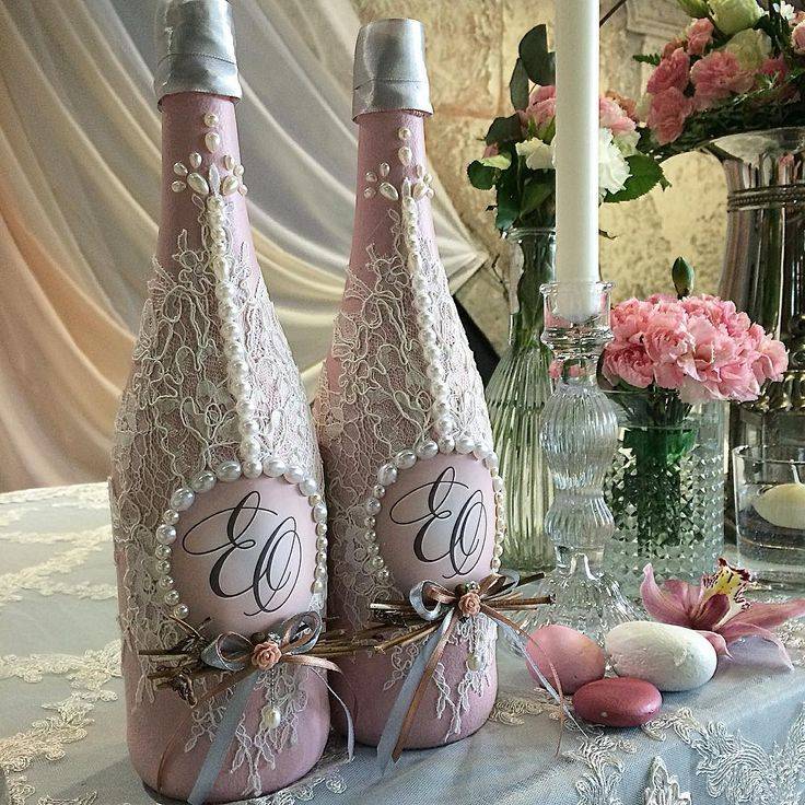 Украсить шампанское своими руками — 105 фото идей оригинального декора и мастер-классы украшения свадебных бутылок