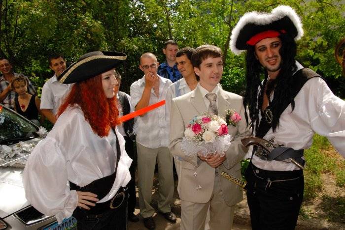 Конкурсы для настоящего корсара: выкуп невесты в пиратском стиле – сценарий и видео