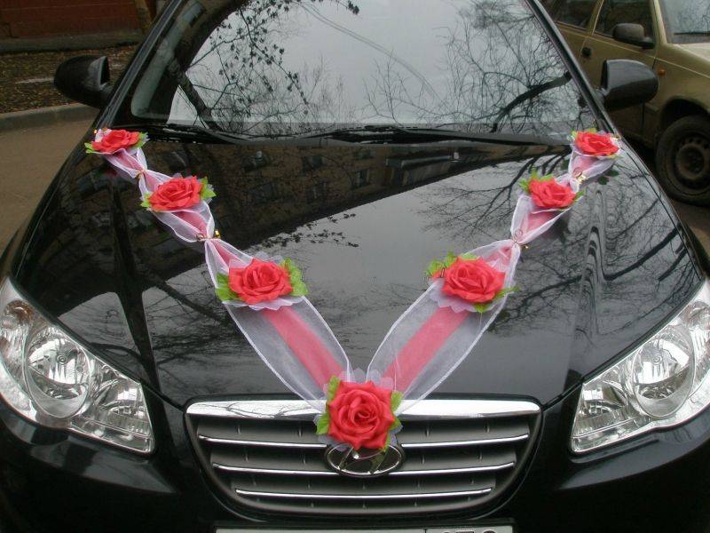 Изготовление своими руками свадебных украшений на машину