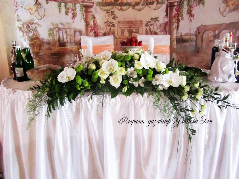 Подготовка к свадьбе в деталях: украшение свадебного стола. оформление стола жениха и невесты. оформление столов свадебных