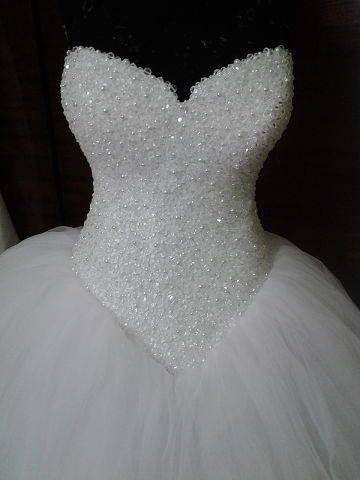 ᐉ свадебное платье с корсетом с камнями, жемчугом - svadebniy-mir.su