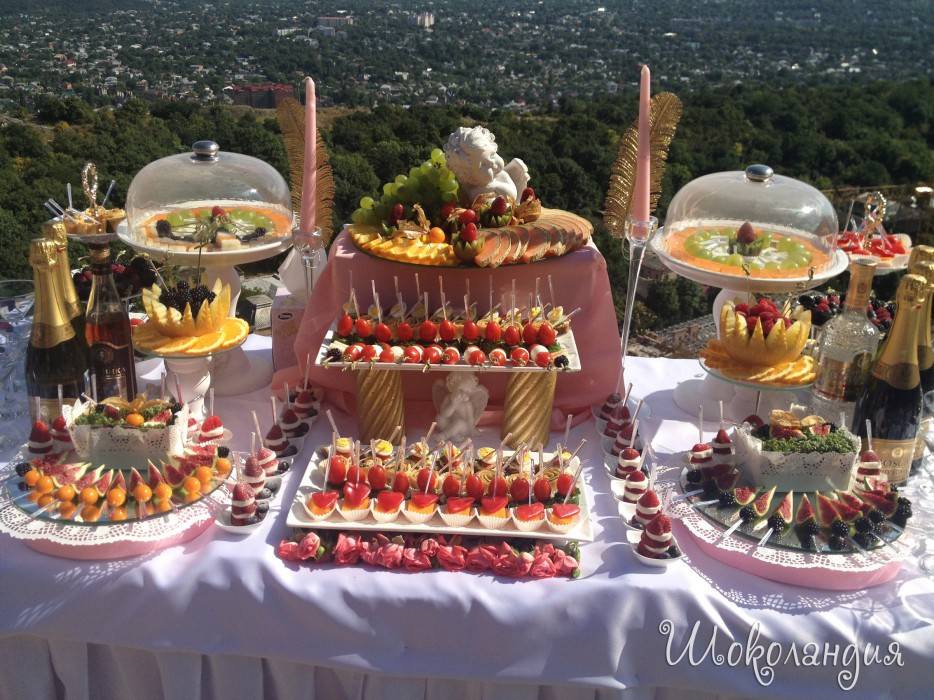 Фуршетный стол на выкуп невесты — какие блюда подать гостям на празднике?