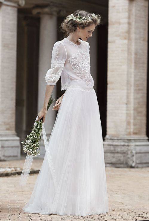 Свадебное платье в стиле бохо (46 фото): кружевное, винтажное, короткое, прическа и макияж