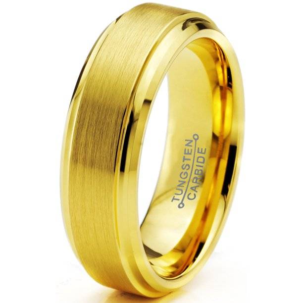 Стильное решение – матовые обручальные кольца из белого и желтого золота
