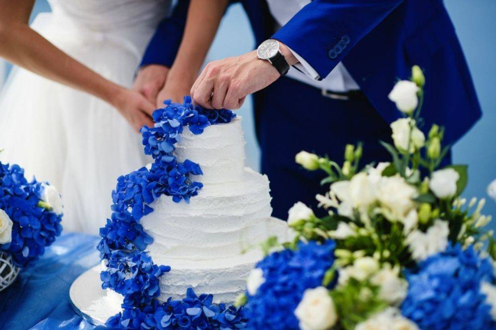Стильная и изящная свадьба в сине-белом цвете - свадебный портал wewed.ru