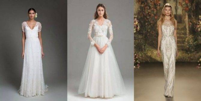 Закрытые свадебные платья: фото моделей и особенности выбора