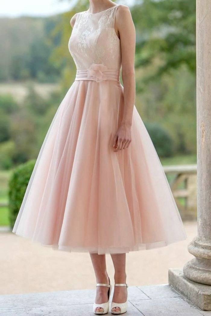 Свадебные платья розового цвета: фасоны, аксессуары, фото
