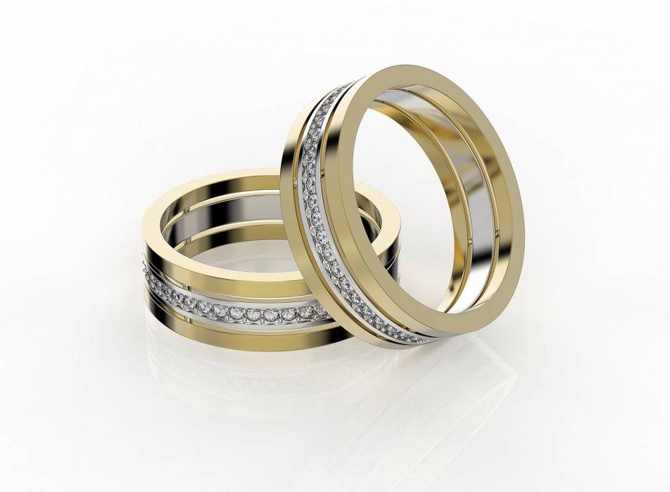 Обручальные кольца парные золотые необычные на свадьбу фото