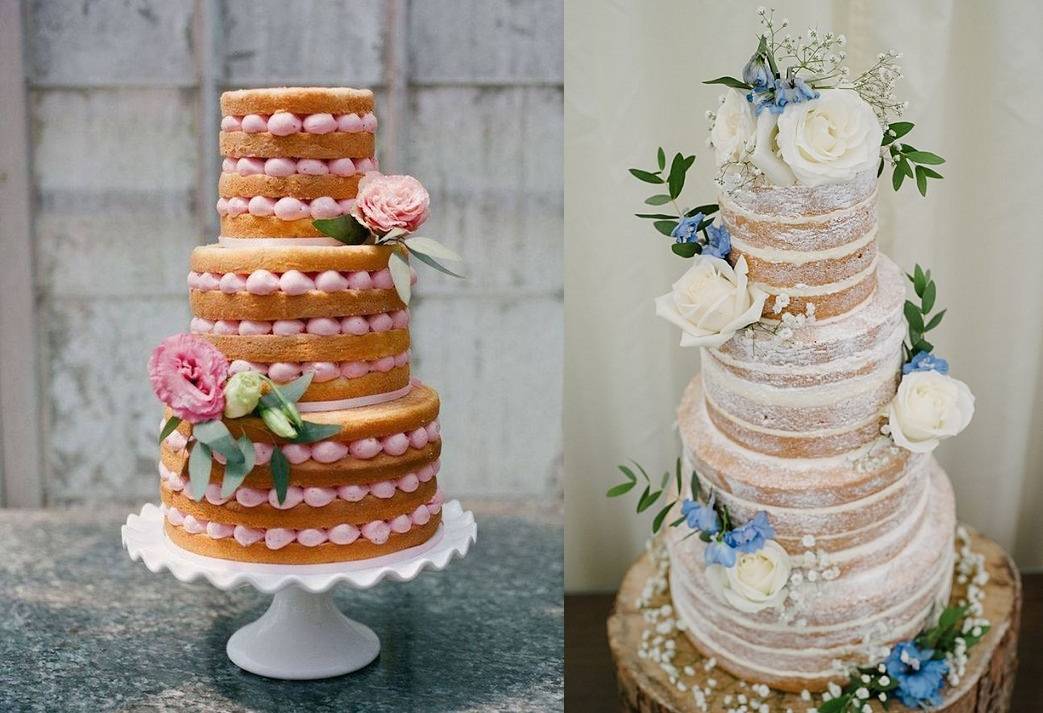 Свадебные торты без мастики: самые красивые и оригинальные с фото
