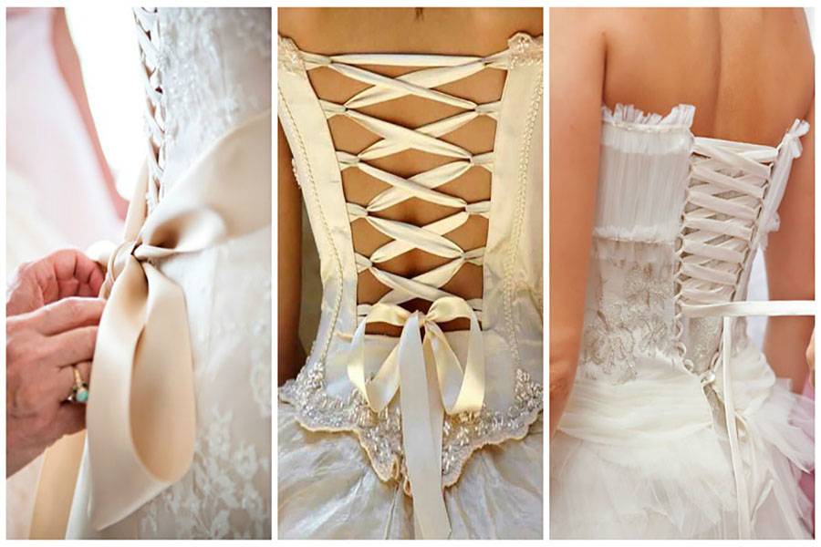 Как шнуровать свадебное платье ???? завязывать шнуровку сзади платья