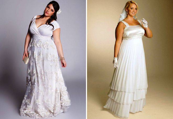 50 фото свадебных платьев для полных женщин.