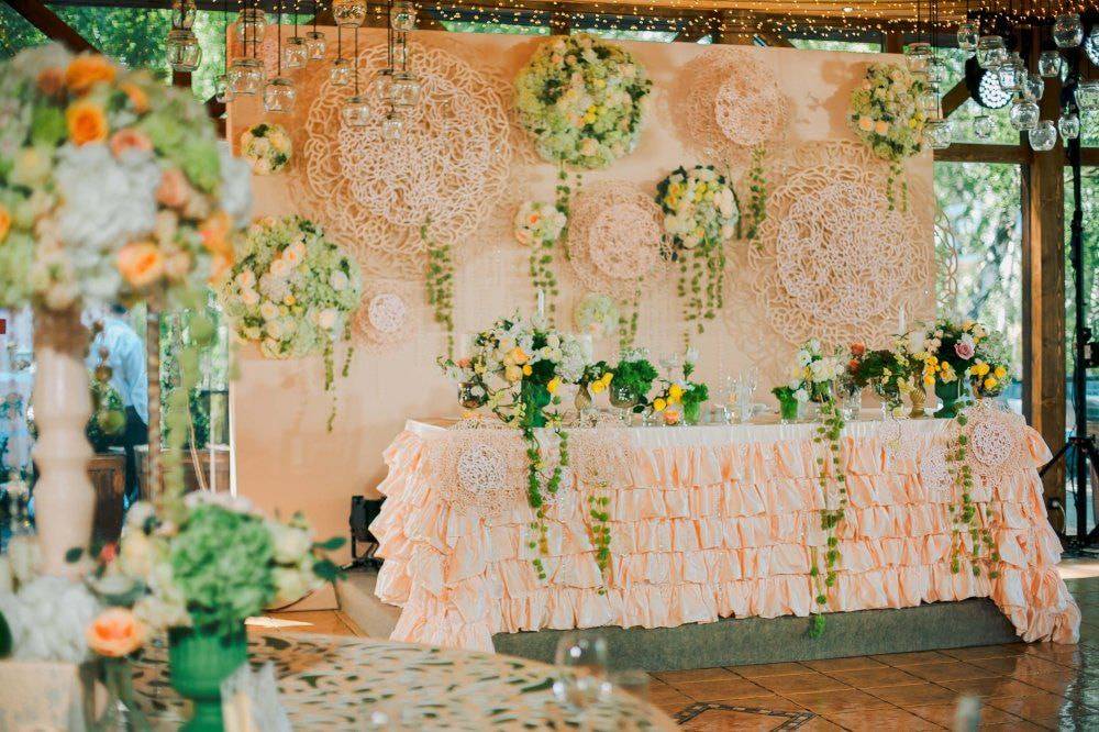 Украшение зала на свадьбу ретро стиль — 46 фото