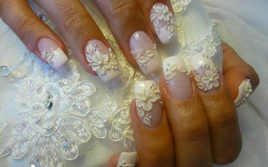 Элегантный маникюр невесты 2021-2022: новинки свадебного дизайна ногтей (128 фото)
