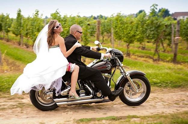 Как провести свадьбу в стиле байкеров — идеи для экстремальной байкерской свадьбы