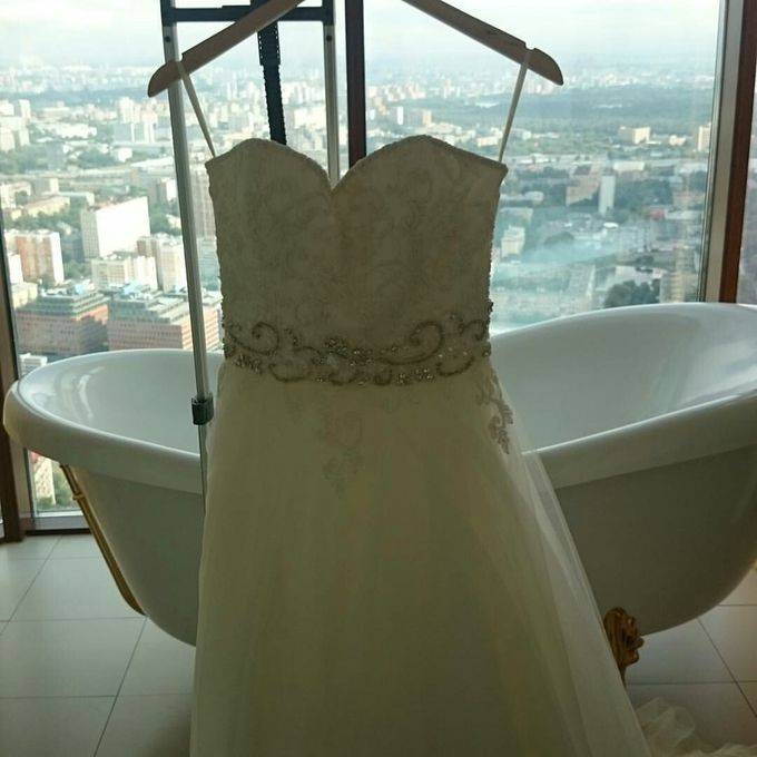 Как погладить свадебное платье