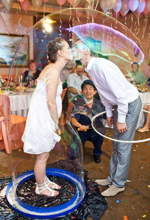 Шоу мыльных пузырей на свадьбу – детская сказка на взрослом празднике