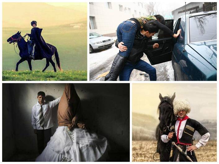 Обряд похищения невесты на кавказе