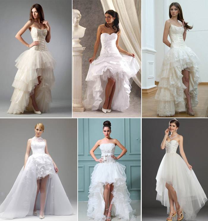 Свадебные платья для невысоких девушек - какие фасоны и модели подходят, фото