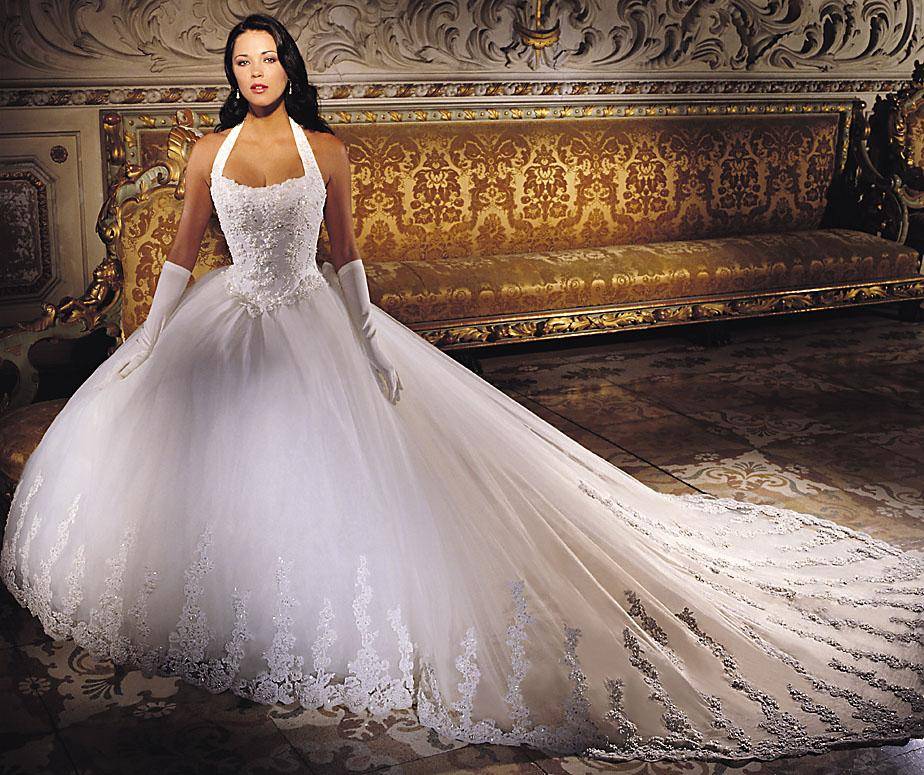 Дорогие свадебные платья, актуальные фасоны и способы декорирования
