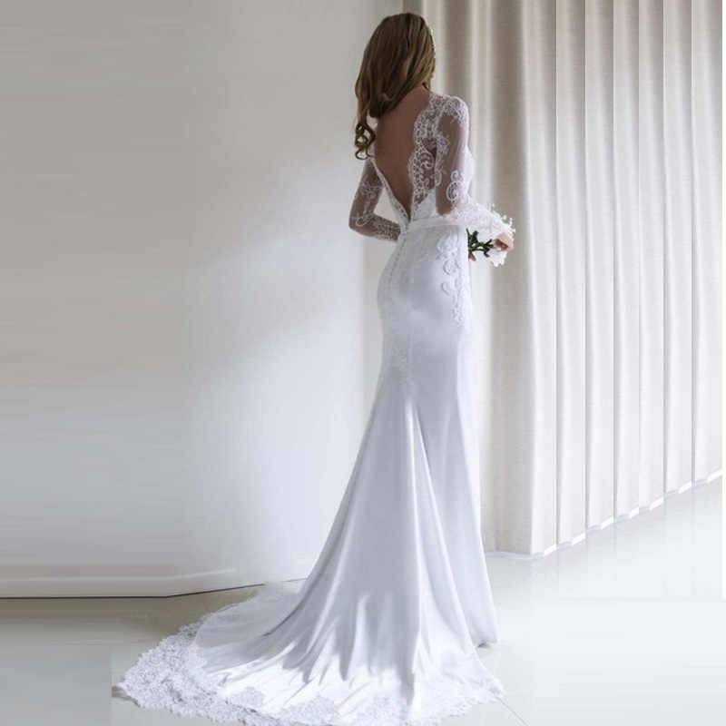 Обзор стильных прямых свадебных платьев: с кружевом, рукавами, в пол, со шлейфом