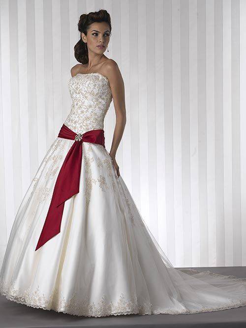 Красное свадебное платье: фасоны, оттенки, сочетания (190 фото)