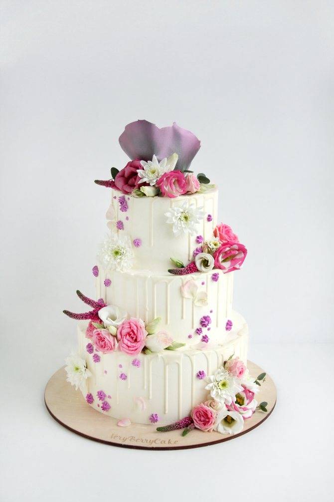 Свадебный торт из мастики — пошаговый рецепт с фото