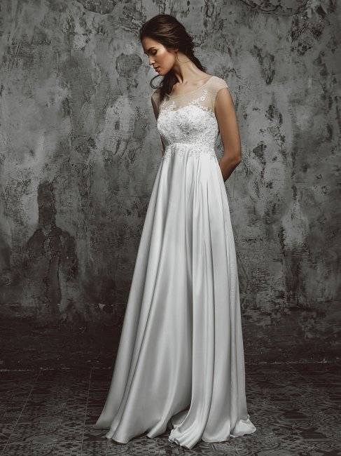 Прямые свадебные платья - 64 фото утонченного минимализма