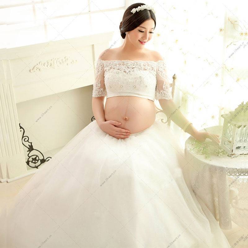 Свадебные платья для беременных (80 фото)