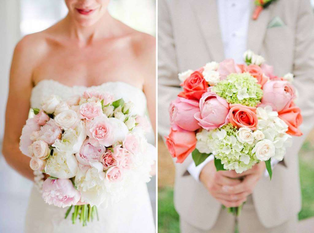 Нежность в ее лучшем проявлении – пудровый букет невесты: выбираем цветы