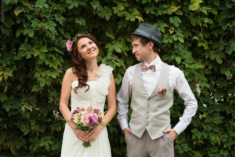Свадьба в стиле рустик: одежда для невесты, жениха и гостей (с фото)