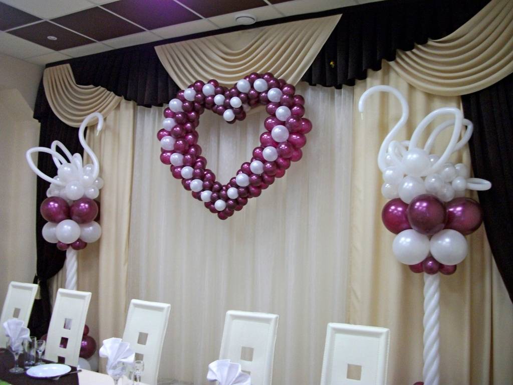 Декор свадьбы воздушными шарами: «свежие» идеи