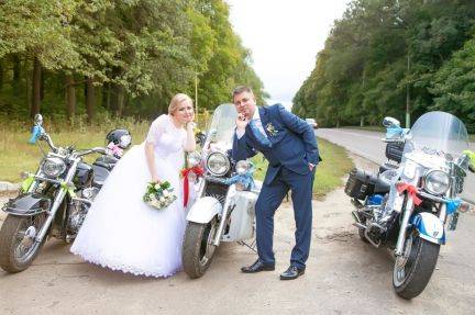 Свадьба на мотоциклах: идеи оформления, образ молодых, организация кортежа, фото и видео