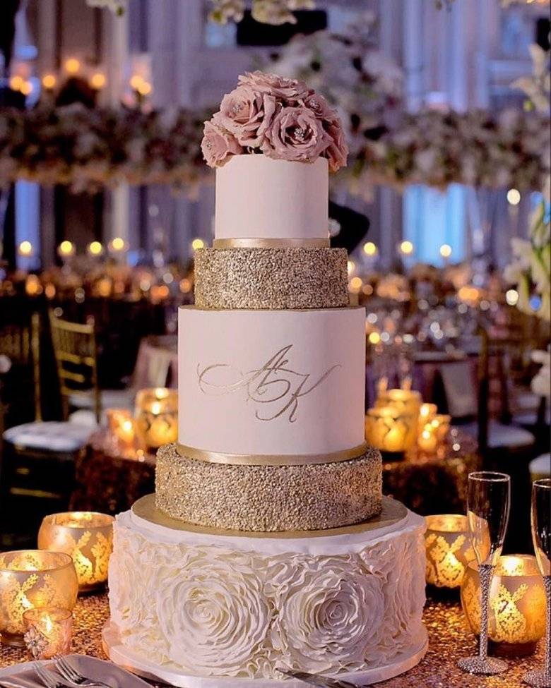 Идеи украшения торта на золотую и серебряную свадьбу