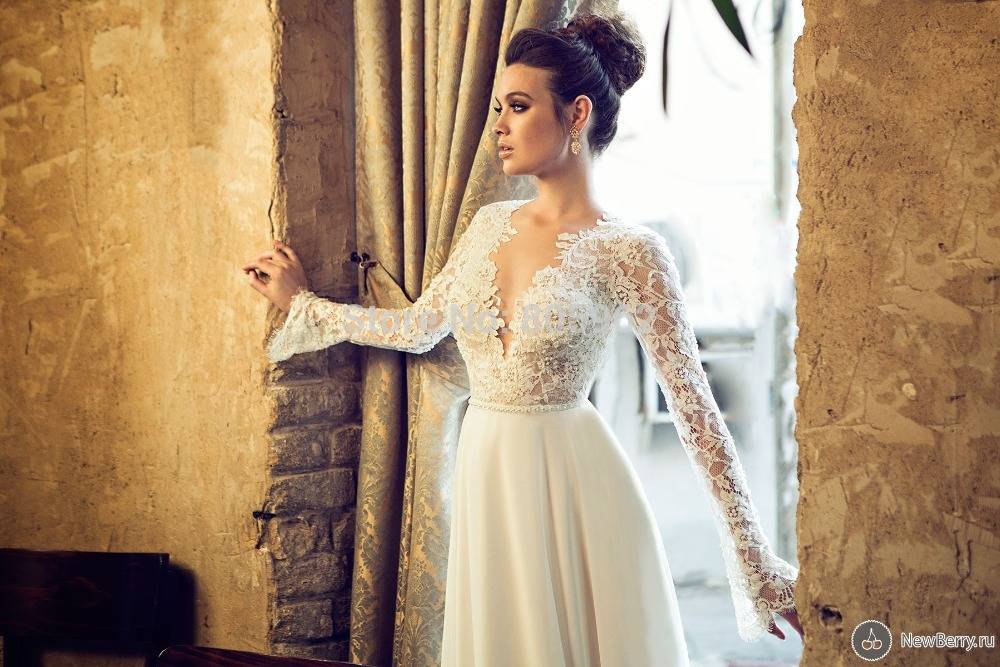 Свадебные платья с длинным рукавом: особенности и лучшие модели, модные образы с фото