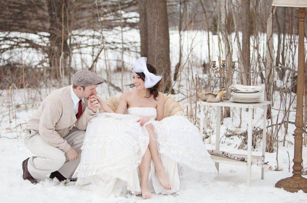 Свадьба зимой ❤ 70+ фото-идей для зимней свадьбы