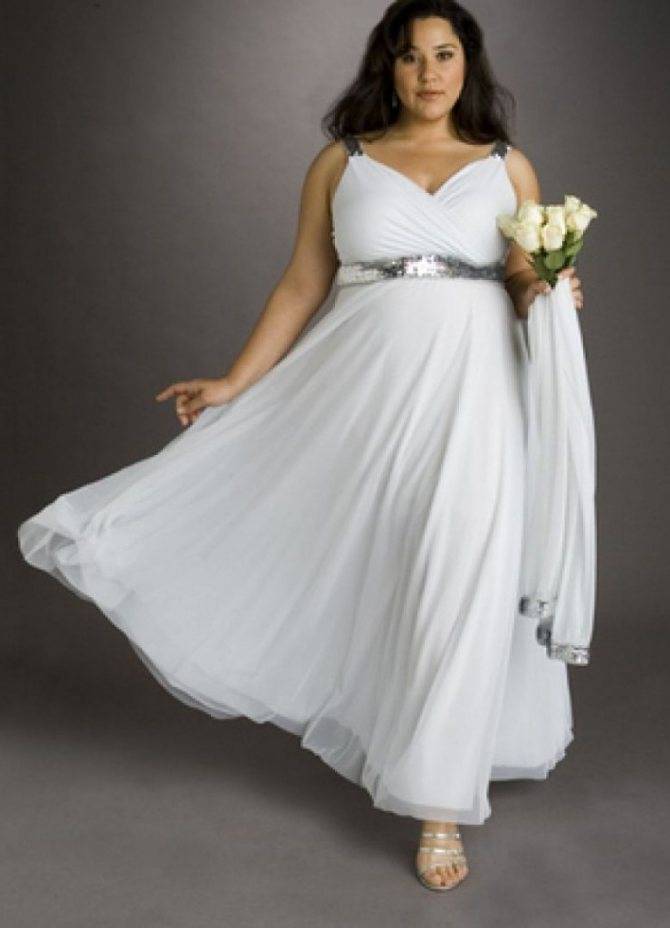 Свадебное платье не белое для полных невест