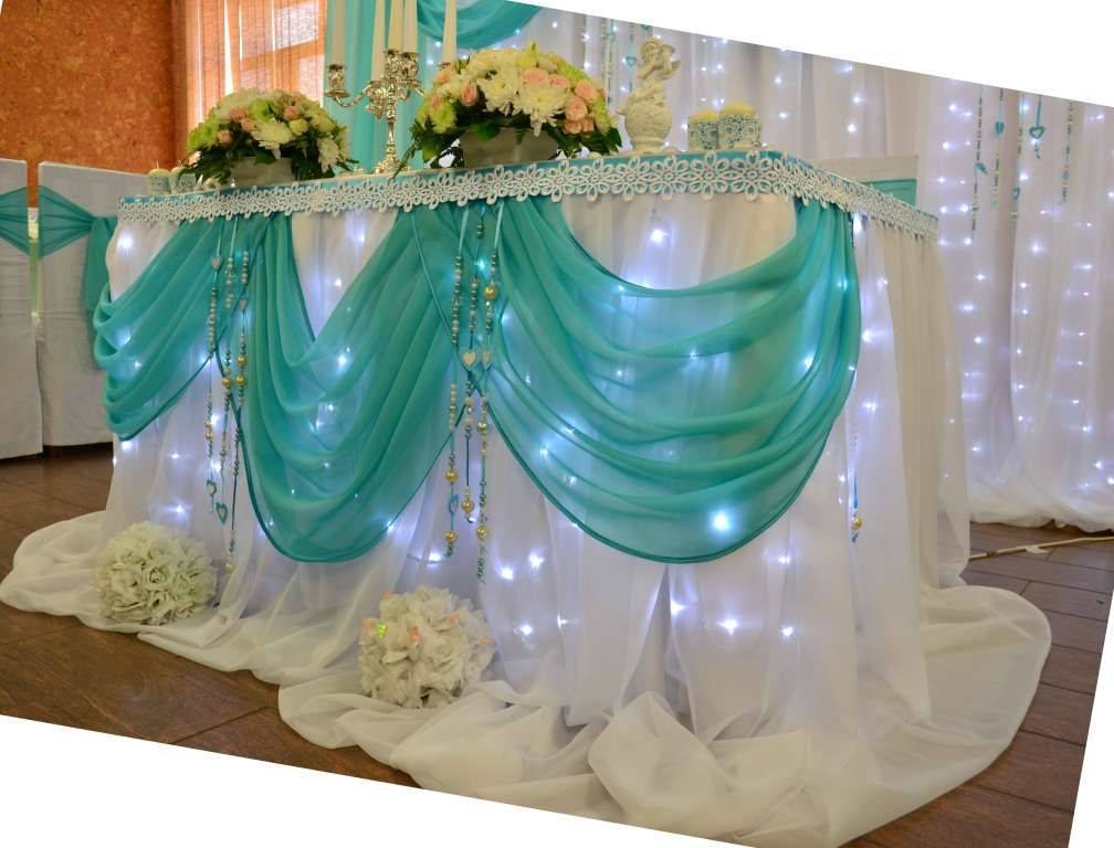 Оформление свадьбы в бирюзовом цвете – идеи украшения зала и столов