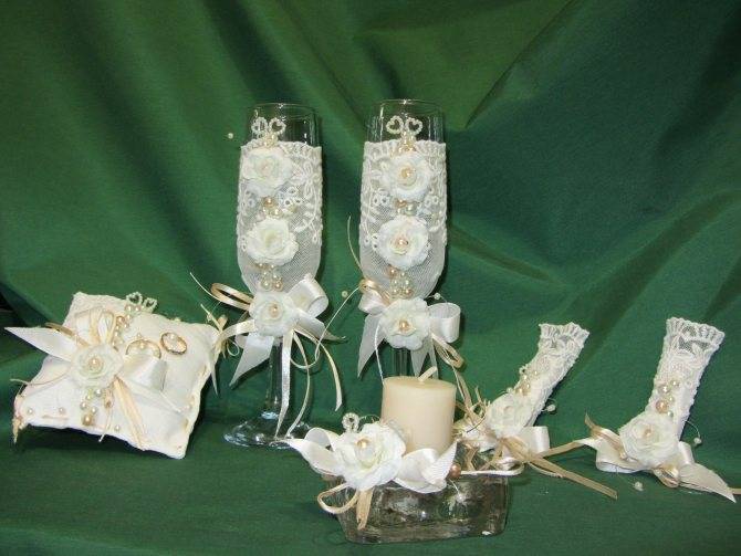 Свадебные украшения, поделки и аксессуары своими руками: фото оригинального свадебного декора
