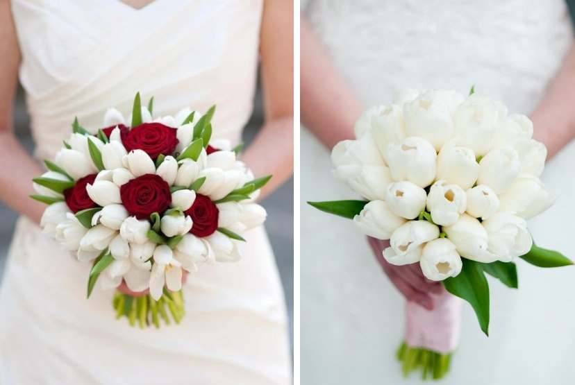 Букет невесты из тюльпанов – воплощение нежности