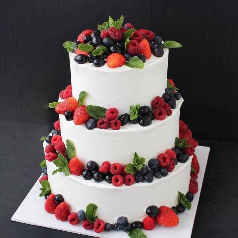 Как украсить торт в домашних условиях ягодами и фруктами